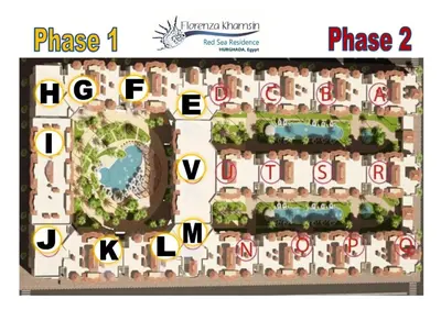 a site plan for a villa with a pool at casa di nonna in Hurghada