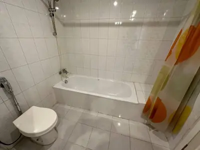 a bathroom with a toilet and a bath tub at Queens Valley Hotel in Luxor