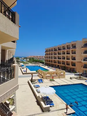 a view of the pool at a hotel at selena bay resort hurgada in Hurghada