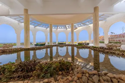 a rendering of a building with a pool of water at Siva Golden Bay Makadi in Hurghada