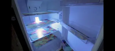 an open refrigerator with food inside of it at Al makramia compound in Hurghada