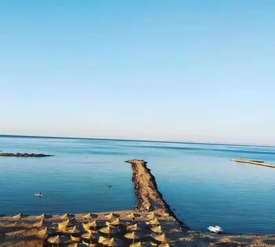 an island in the middle of a body of water at Turtles Beach resort hourghada Studio view sea view pool private beach Pools balcony security Cafe and restaurant on pool jacuzzi air-condition sunny a large balcony in Hurghada