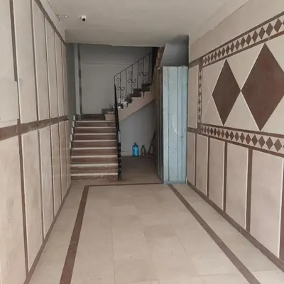 an empty hallway with stairs in a building at Hurghada City Apartment 3 in Hurghada