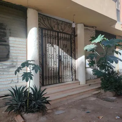 a front door of a house with a gate at Hurghada City Apartment 3 in Hurghada
