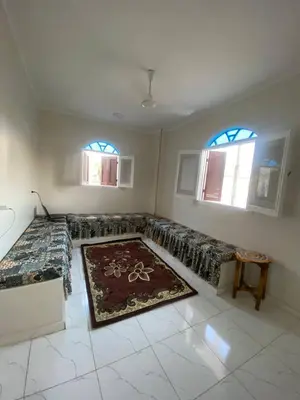 a living room with a couch and a rug at SmSm Kato in Aswan