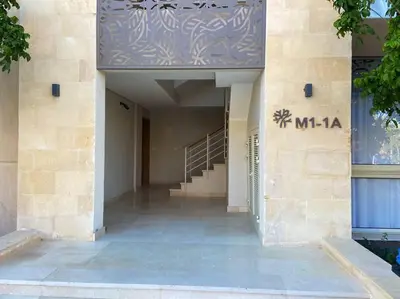 an entrance to a building with a stair case at Stunning 2 BR/ Free Beach & Pool Access @ Mangroovy, El Gouna in Hurghada