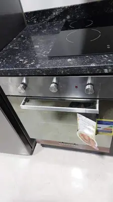 a kitchen with a counter top with a counter top at La Quinta Resort Hurghada in Hurghada