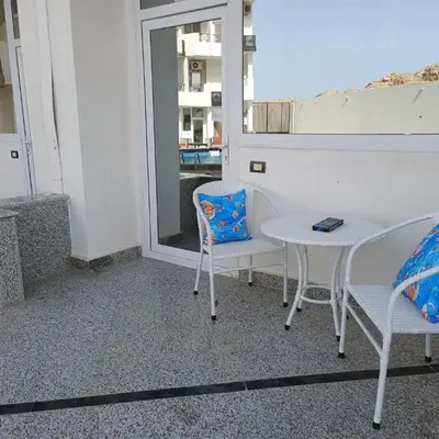 Pool view studio with terrace