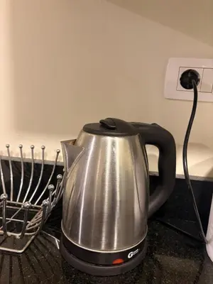 a tea kettle sitting on top of a counter at Cozy, Calm, Studio in Veranda Sahl Hasheesh Resort in Hurghada