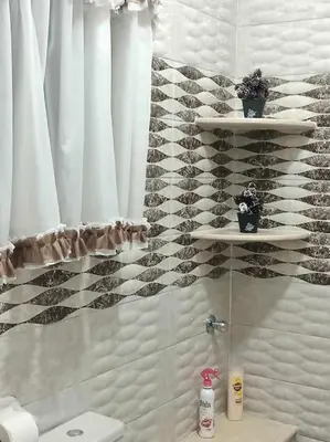 a bathroom with a shower with a toilet and two shelves at Luxurious Studio Apartment. in Luxor