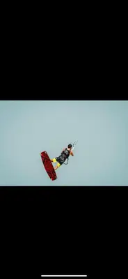 a kite flying in the air in the sky at Tolles Modernes Studio in Selena Bay in Hurghada
