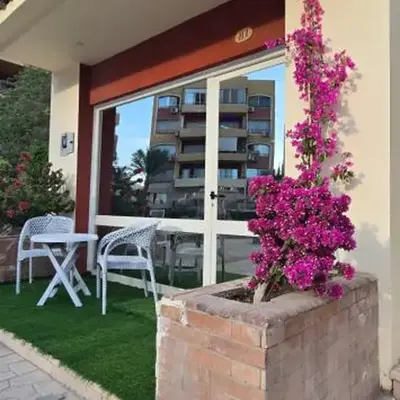 Chalet private beach and pool view