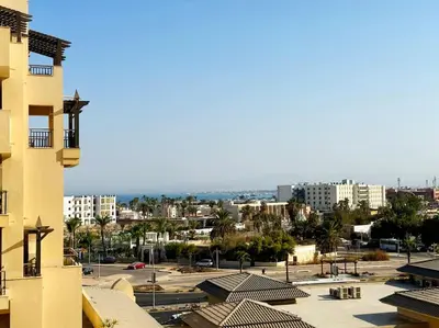 a view of a city from a building at Hula Hula piece of the sea in Hurghada