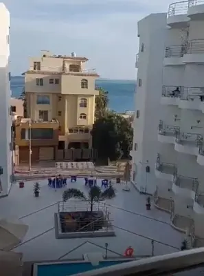 a view from the balcony of a building at Diamond resort compound in Hurghada