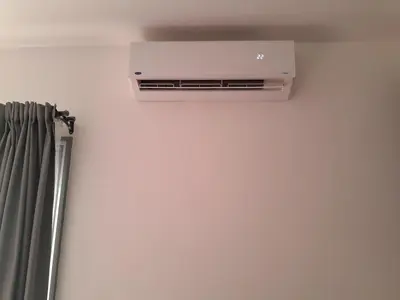 a air conditioner on a wall in a room at Cozy Studio in Hurghada bali theme resort in Hurghada