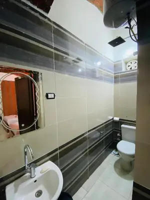 a bathroom with a sink and a toilet at Dangy Kato in Aswan