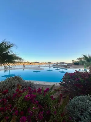 a view of the pool at the resort at El Gouna west golf Y12 in Hurghada