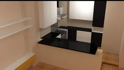 a kitchen with a stove top oven in a room at Marina 2 bedroom flat in Hurghada