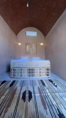 a room with a bed in a room under construction at Massel Belosso in Aswan