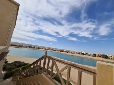 a view of a river from a balcony at Sabina Y97- 23 in Hurghada