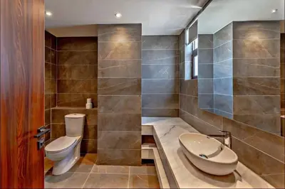 a bathroom with a toilet and a sink at Villa luxury 5bedroom in gouna in Hurghada