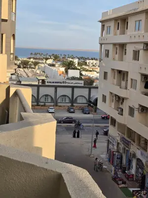 a view from the balcony of a building at Florenza Khamsin bird in Hurghada