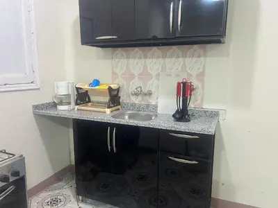 a kitchen with a sink and a counter top at Dream apartment3 in Hurghada