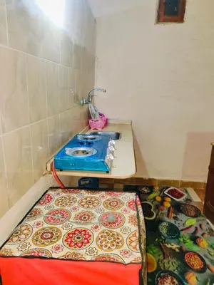 a kitchen with a sink in a room with a rug at Sunset Mirage in Luxor