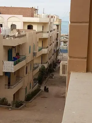a view of an apartment building from a balcony at Eslam Apartments in Hurghada
