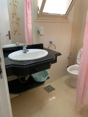 a bathroom with a sink and a toilet at Apartment in centre of Hurghada in Hurghada