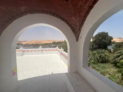 a view from an archway in a house at Toto Kato in Jazīrat Aswān