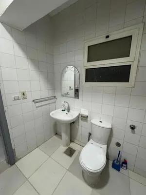 a bathroom with a toilet and a sink at Modern European Style apartment 1 in Hurghada