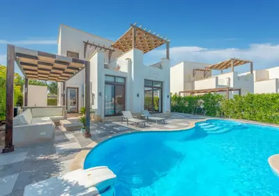 an image of a villa with a swimming pool at 4BR Cyan Dream Villa I Pool Lagoon & Sauna in Hurghada