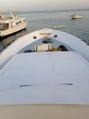 a view of the front of a boat in the water at Zafeer in Hurghada