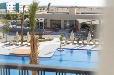a view of a resort with a swimming pool at The Kaktus Somabay in Hurghada