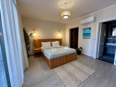a bedroom with a bed in a room at Bali Gouna 1 bed - heated pool in Hurghada