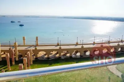 a bridge over a body of water with a river at Sea view Luxury apartment at Al Andalous Sahl Hasheesh in Hurghada