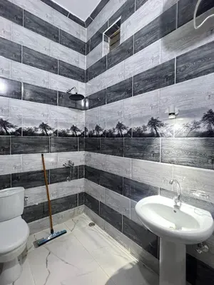 a bathroom with a toilet and a sink at River view house in Luxor