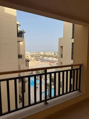 a view from the balcony of a building at Crystal Aldau Heights one bedroom apartment in Hurghada in Hurghada
