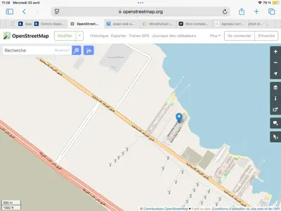 a screenshot of a map of a city at Studio in Hurghada