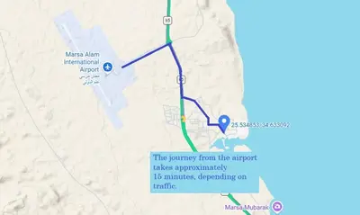 a map of the proposed improvements to the freeway at Apartment in Port Ghalib Marina City in Port Ghalib