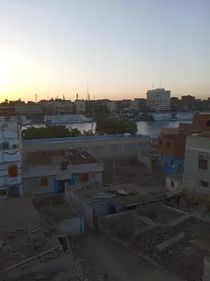 a view of a city with a river and buildings at Nasser in Jazīrat Aswān
