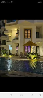 a view of a house with a swimming pool at One bedroom apartment with living room in Aqua Infinity before El Gouna in Hurghada