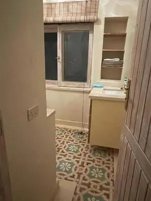 a kitchen with a window and a sink and a counter at El Gouna Villa Upper-Nubia, Sleeps 4-6 Persons in Hurghada