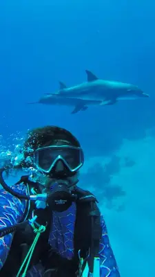 a person in the water with a diving mask at Private Diving in Hurghada in Hurghada