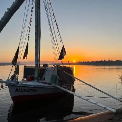 Aswan felucca sailing boat