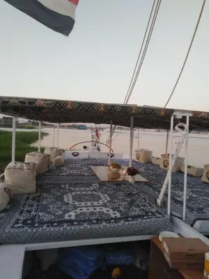 a close up of a sail on a boat at Mary sailboat adventure in Luxor