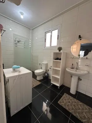 a bathroom with a toilet and a sink at Nile Spirit View in Luxor
