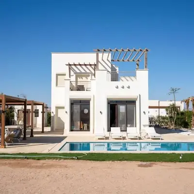 Chic Cyan 4BR Villa with Private Pool