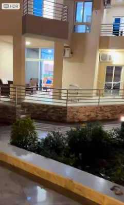 a view of a building with a balcony at Princess resort Hurghada in Hurghada